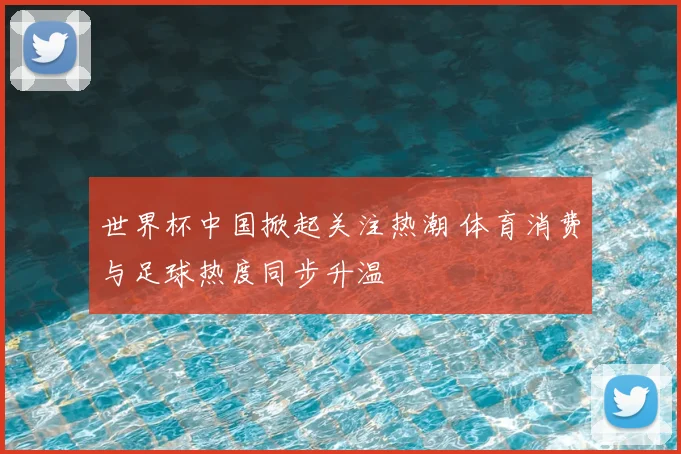 世界杯中国掀起关注热潮 体育消费与足球热度同步升温